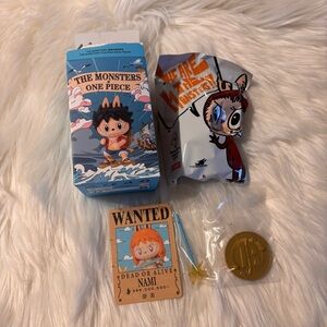 POPMART The Monsters Labubu One Piece Nami Figure OPEN BOX